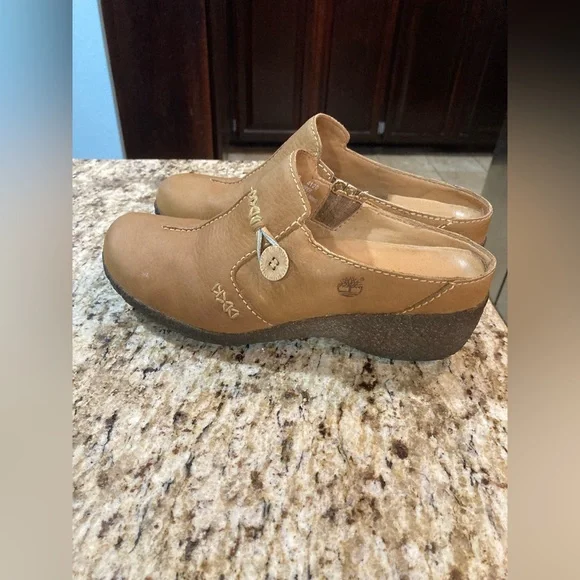Timberland clog mules GUC Size 8 Brown - Picture 3 of 7